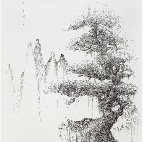 Lin Guocheng, Introspection II, Pen and Ink on Paper, 163cm x 117cm, 2010